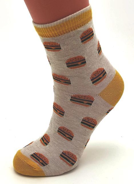 vysoké ponožky hamburgerů