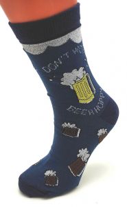 Vysoké ponožky sv.modré-tm-modré